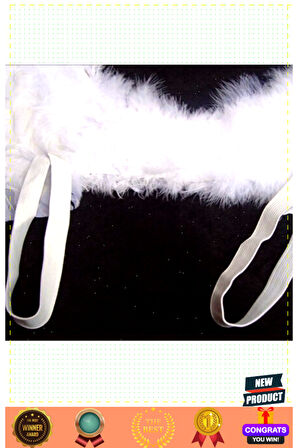 Beyaz Renkli Orta Boy Çocuk Melek Kanadı 50x35cm Kız Erkek Çocuk Oyuncakları Eğitici Oyuncakl