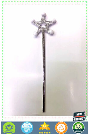 Yıldız Peri Asası Sihirli Değnek Beyaz Ponponlu Kız Erkek Çocuk Oyuncakları Eğitici Oyuncakla