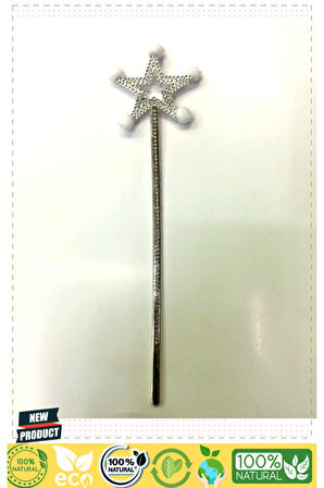 Yıldız Peri Asası Sihirli Değnek Beyaz Ponponlu Kız Erkek Çocuk Oyuncakları Eğitici Oyuncakla