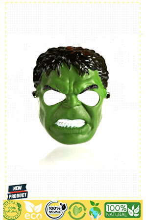 Yeşil Renk Süper Kahraman Dev Adam Hulk Maskesi Kız Erkek Çocuk Oyuncakları Eğitici Oyuncakla