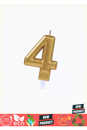 4 Rakam Mum Gold Renk Kız Erkek Çocuk Oyuncakları Eğitici Oyuncaklar