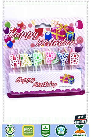Happy Birthday Renkli Mum Kız Erkek Çocuk Oyuncakları Eğitici Oyuncaklar