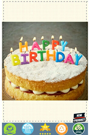 Happy Birthday Yazılabilen Rengarenk Doğum Günü Mumu Kız Erkek Çocuk Oyuncakları Eğitici Oyun