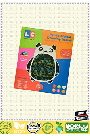 30946 Let'ss Bee Childd-8,5'' Panda Dijital Çizim Tableti Kız Erkek Çocuk Oyuncakları Eğitici