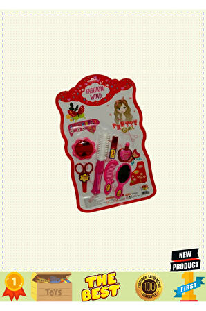 Zn-0597 Kartela Makyaj Ve Kuaför Seti -zeon Kız Erkek Çocuk Oyuncakları Eğitici Oyuncaklar