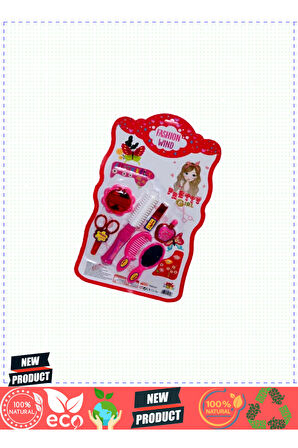 Zn-0597 Kartela Makyaj Ve Kuaför Seti -zeon Kız Erkek Çocuk Oyuncakları Eğitici Oyuncaklar