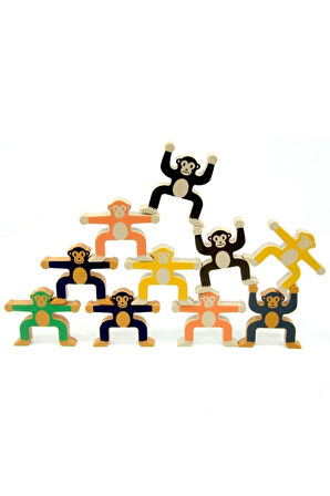 929-15 Eğlenceli Maymun Kulesi Oyunu Kız Erkek Çocuk Oyuncakları Eğitici Oyuncaklar