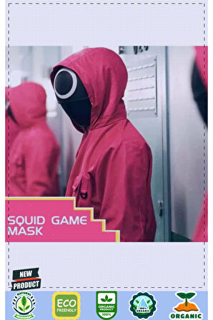 Squid Game Maskesi Kalamar Oyun Maskesi Yuvarlak Ithal Ürün Kız Erkek Çocuk Oyuncakla