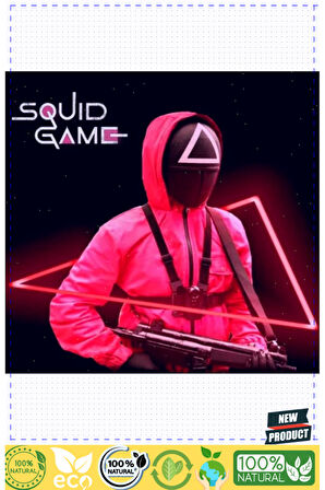 Squid Game Maskesi Kalamar Oyun Maskesi Üçgen Ithal Ürün Kız Erkek Çocuk Oyuncakları