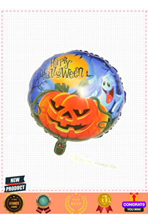 Happy Halloween Folyo Balon 18 Inç Kız Erkek Çocuk Oyuncakları Eğitici Oyuncaklar