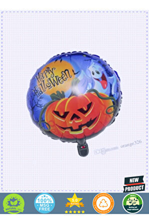 Happy Halloween Folyo Balon 18 Inç Kız Erkek Çocuk Oyuncakları Eğitici Oyuncaklar
