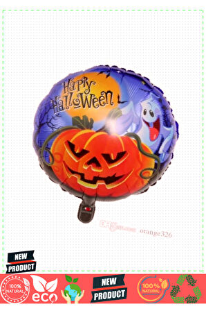 Happy Halloween Folyo Balon 18 Inç Kız Erkek Çocuk Oyuncakları Eğitici Oyuncaklar