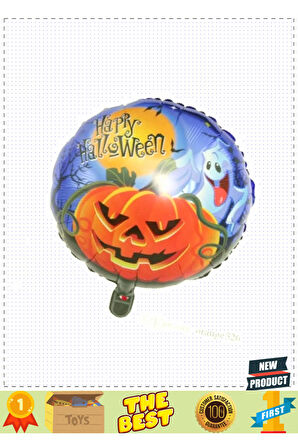 Happy Halloween Folyo Balon 18 Inç Kız Erkek Çocuk Oyuncakları Eğitici Oyuncaklar