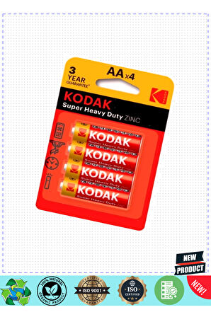 Kodakkk Çinko Karbon Blister Kalem Pil 4lü Aa Kız Erkek Çocuk Oyuncakları Eğitici Oyuncaklar