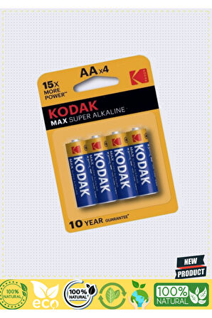 Kodakkk Max Süper Alkalin Kalem Pil 4lü Aa Kız Erkek Çocuk Oyuncakları Eğitici Oyuncaklar