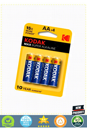 Kodakkk Max Süper Alkalin Kalem Pil 4lü Aa Kız Erkek Çocuk Oyuncakları Eğitici Oyuncaklar