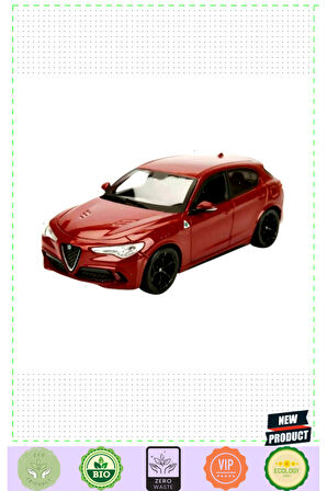 Bburagoo 1:24 Alfa Romeo Stelvio Model Araba Kız Erkek Çocuk Oyuncakları Eğitici Oyuncaklar