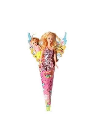 02286 Anlily Külahlı Yavrulu Bebek - 2 Set