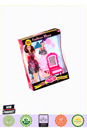 02412 Anlily Makyaj Masalı Bebek / 3 Yaş Kız Erkek Çocuk Oyuncakları Eğitici Oyuncaklar