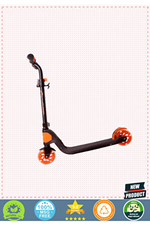 Evo 2 Tekerlekli Hafif Hız Scooter Turuncu Kız Erkek Çocuk Oyuncakları Eğitici Oyuncaklar