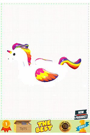 Tutmalı Pegasus Binici 150x117cm Kız Erkek Çocuk Oyuncakları Eğitici Oyuncaklar