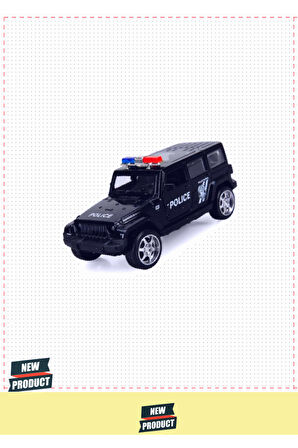 Maxxxx Wheessss Işıklı Polis Jeep Model Arabalar 12cm Kız Erkek Çocuk Oyuncakları Eğitici Oyu