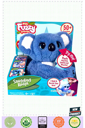 My Fuzzy Friends Peluş Koala Myn00101 Kız Erkek Çocuk Oyuncakları Eğitici Oyuncaklar