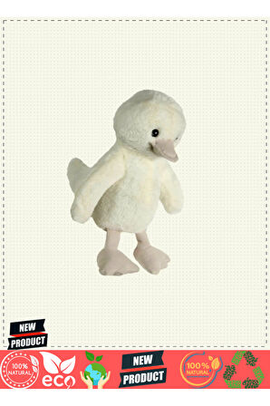 Uyku Arkadaşı Ördek Peluş Krem 34cm Kız Erkek Çocuk Oyuncakları Eğitici Oyuncaklar