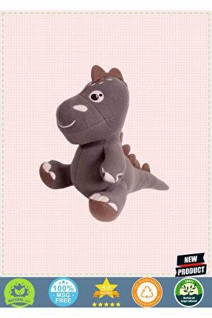 Dino Peluş Oyuncakgri 25cm Kız Erkek Çocuk Oyuncakları Eğitici Oyuncaklar
