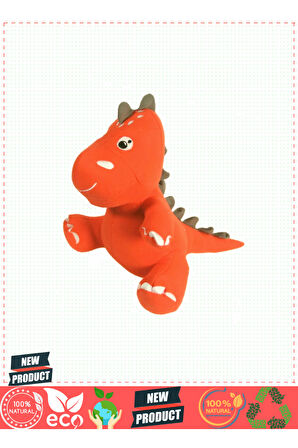 Dino Peluş Oyuncak Turuncu 40cm Kız Erkek Çocuk Oyuncakları Eğitici Oyuncaklar