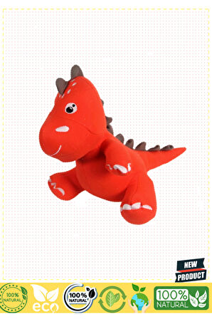 Dino Peluş Oyuncak Turuncu 40cm Kız Erkek Çocuk Oyuncakları Eğitici Oyuncaklar