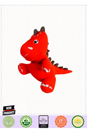 Dino Peluş Oyuncak Turuncu 40cm Kız Erkek Çocuk Oyuncakları Eğitici Oyuncaklar