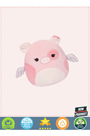 Squishmallowwww Kanatlı Domuzcuk Peety 30cm Kız Erkek Çocuk Oyuncakları Eğitici Oyuncaklar