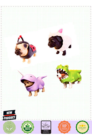 Dress Your Puppy Mini Figür Kız Erkek Çocuk Oyuncakları Eğitici Oyuncaklar