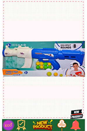 Challange Sünger Top Atan Blaster Kız Erkek Çocuk Oyuncakları Eğitici Oyuncaklar