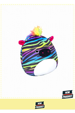 Squishmallowwww Zebra Safiyah 20cm Kız Erkek Çocuk Oyuncakları Eğitici Oyuncaklar
