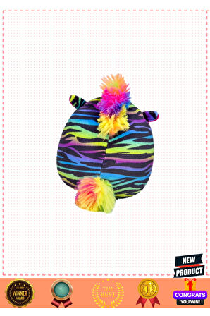 Squishmallowwww Zebra Safiyah 20cm Kız Erkek Çocuk Oyuncakları Eğitici Oyuncaklar