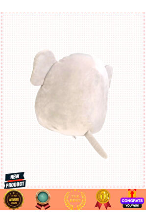 Squishmallowwww Gümüş Fil 20cm Kız Erkek Çocuk Oyuncakları Eğitici Oyuncaklar