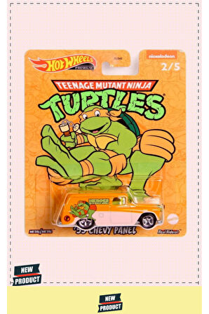 Hott Wheelsss Ninja Turtles Premium Arabalar 55 Chevy Panel Kız Erkek Çocuk Oyuncakları Eğiti