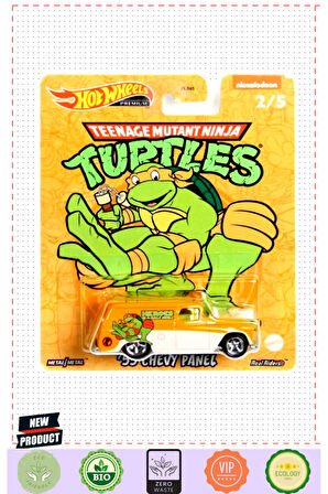 Hott Wheelsss Ninja Turtles Premium Arabalar 55 Chevy Panel Kız Erkek Çocuk Oyuncakları Eğiti