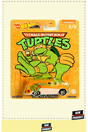 Hott Wheelsss Ninja Turtles Premium Arabalar 55 Chevy Panel Kız Erkek Çocuk Oyuncakları Eğiti