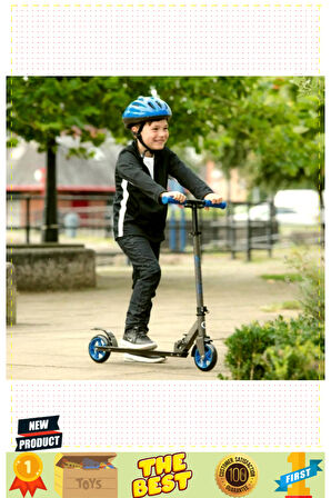 Evo Flexi 2 Tekerlekli Scooter Mavi Kız Erkek Çocuk Oyuncakları Eğitici Oyuncaklar