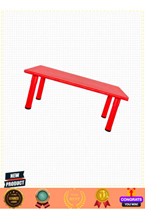 Kral Masa Plastik Ayaklı Kırmızı Kız Erkek Çocuk Oyuncakları Eğitici Oyuncaklar