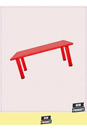 Kral Masa Plastik Ayaklı Kırmızı Kız Erkek Çocuk Oyuncakları Eğitici Oyuncaklar