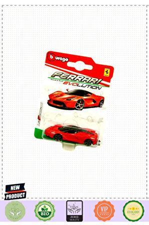 Bburagoo Ferrari Evolution 7cm. Model Araba Kız Erkek Çocuk Oyuncakları Eğitici Oyuncaklar
