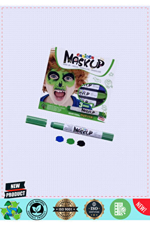 Mask Up Yüz Boyası 3 Renk Monsterr Kız Erkek Çocuk Oyuncakları Eğitici Oyuncaklar