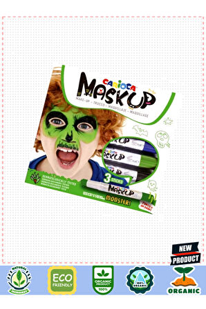 Mask Up Yüz Boyası 3 Renk Monsterr Kız Erkek Çocuk Oyuncakları Eğitici Oyuncaklar