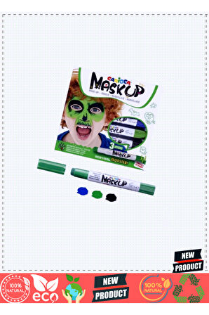 Mask Up Yüz Boyası 3 Renk Monsterr Kız Erkek Çocuk Oyuncakları Eğitici Oyuncaklar
