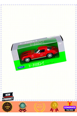 Welly 1:24 1963 Chevrolet Corvette Kız Erkek Çocuk Oyuncakları Eğitici Oyuncaklar