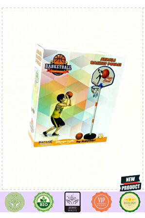Ayaklı Basket Potası 5 Litre Kız Erkek Çocuk Oyuncakları Eğitici Oyuncaklar